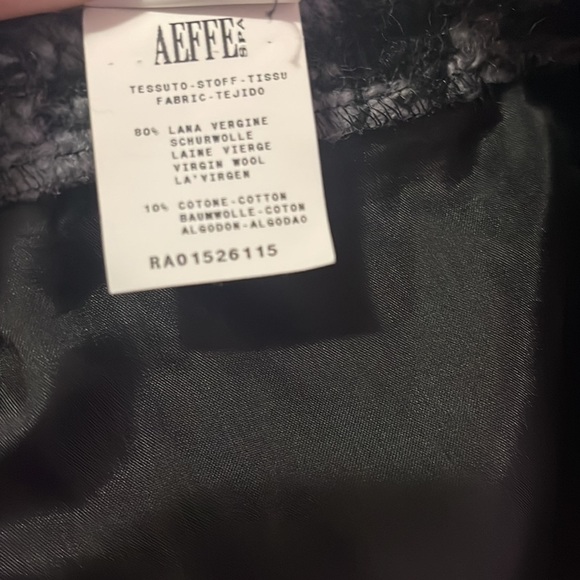 Moschino Cheap Chic Gray Black Wool Tweed Houndstooth Trumpet Skirt - Picture 9 of 10